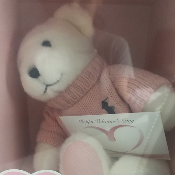 ralph lauren pink teddy bear